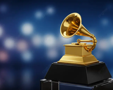 A Grammy Award trophy displayed on stage, representing the ceremony's winners and the debates that follow each year