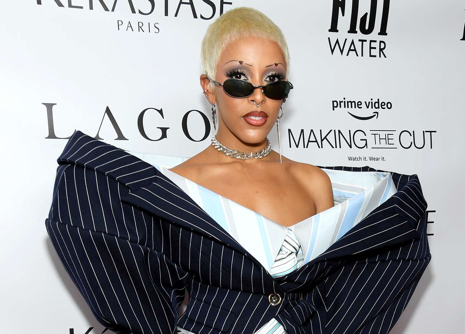 Doja Cat speaking during a press interview, representing her funniest and most candid interview moments