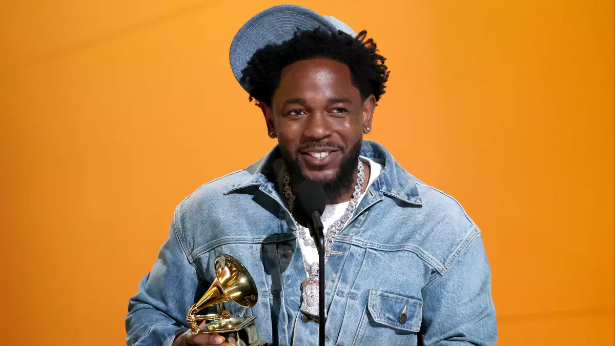 Kendrick Lamar during a rare public interview appearance, representing his sparse but significant public statements
