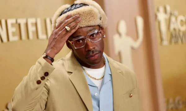 Tyler, The Creator speaking during an interview, representing his evolving public persona over the years