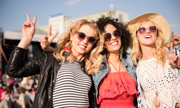 A festival-goer's sequined outfit at Coachella 2026, representing the looks that defined the festival's opening weekend