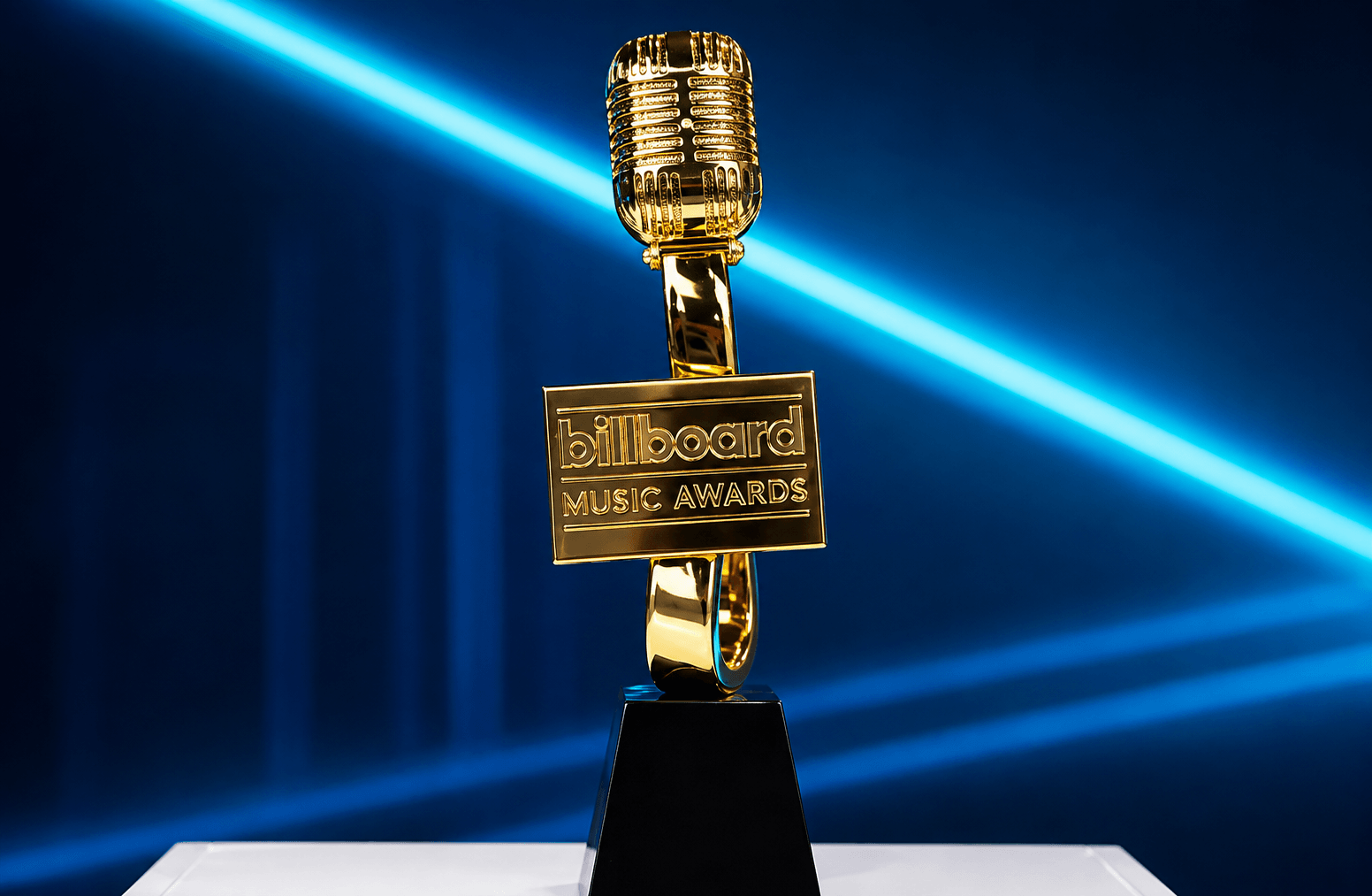 A Billboard chart displayed on screen, representing the data-driven process behind the Billboard Music Awards
