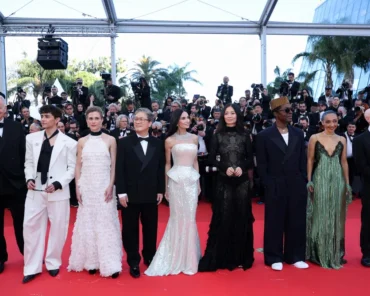 A formal red carpet look at the 2026 Cannes Film Festival, representing the event's fashion and celebrity crossover moments