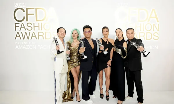 A CFDA Awards ceremony stage, representing fashion's own industry recognition event for designers