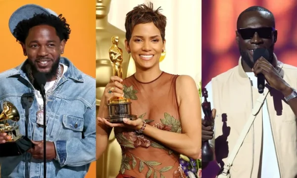 An elaborately staged live performance at a major awards show, representing some of the most talked-about moments in recent memory