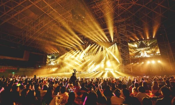 A packed stadium during a major concert tour, representing how touring has come to outweigh album sales for many artists