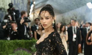 Zoë Kravitz at a public appearance, representing her multi-hyphenate career across acting, music, and fashion
