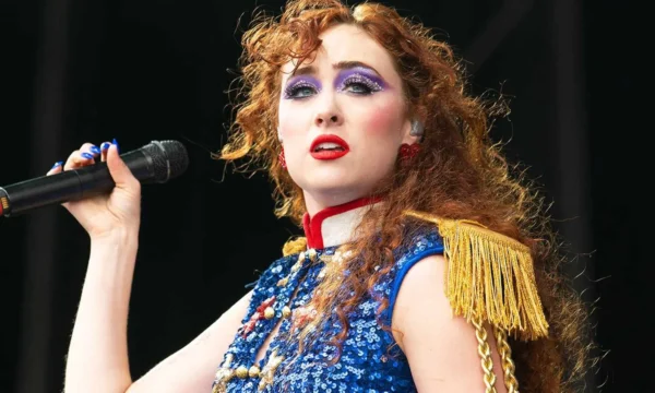 Chappell Roan performing live on stage, representing her breakout year in pop music