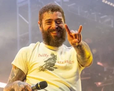 Post Malone performing on stage, representing his path from SoundCloud artist to mainstream stardom